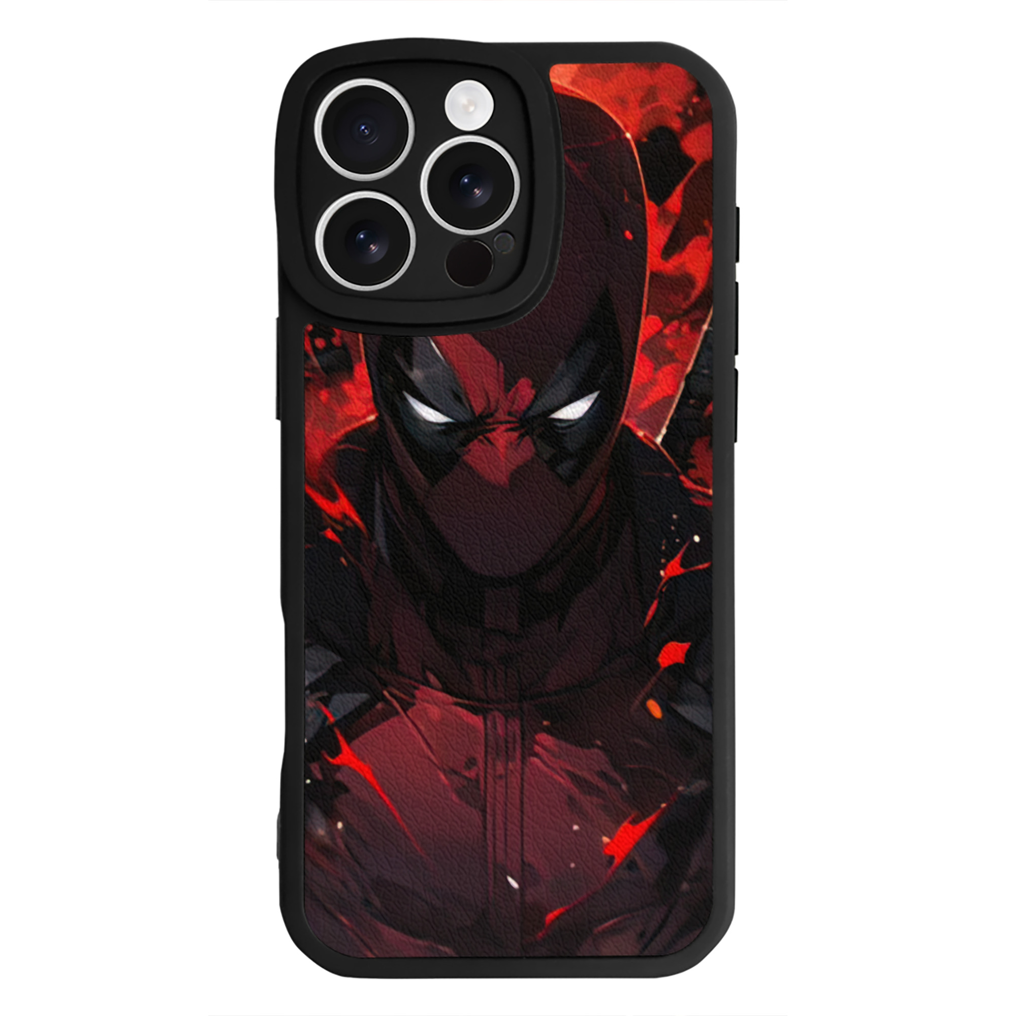 （画像用） Deadpool デッドプール 【iPhone 16シリーズ対応】シリコンスマホケース（レザー調） 材質：シリコン